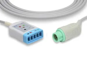 Cables and Sensors - TR-25120 - ECG Trunk Cable, 3/5 Leads, Mindray > Datascope Compatible w/ OEM: 0010-30-42719, EV6201 (DROP SHIP ONLY) (Freight Terms are Prepaid & Added to Invoice - Contact Vendor for Specifics)
