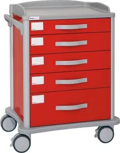 Capsa Healthcare - AM10MC-LCR-A-DR131 - S dard Cart, Light Creme/ , Auto Relock, (1) Drawer, (3) Drawers and (1) Drawer (DROP SHIP ONLY)