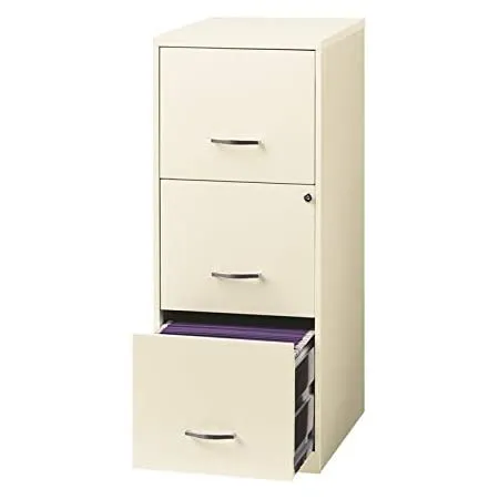 Capsa Healthcare - AM9MC-LCD-N-DR031 - Intermediate Cart, Light Creme/ Dark Creme, No Lock, (3) Drawers and (1) Drawer (DROP SHIP ONLY)