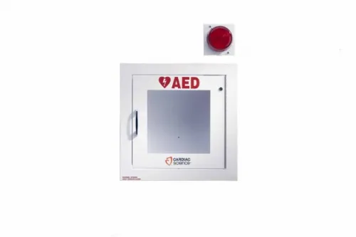 Cardiac Science - From: 50-00395-30 To: 50-00400-30 - Fully Recessed Cabinet with Alarm & Strobe Light