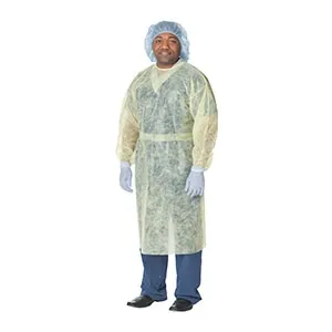 Cardinal Health - 1100PG - Isolation Gown, Lightweight, with Ties, Spunbond Polypropylene, Yellow, Universal Size, 10/pk, 10 pk/cs (Continental US Only)