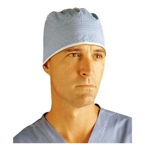 Cardinal Health - 4359 - Surgeon Cap One Size Fits Most Blue Tie Closure