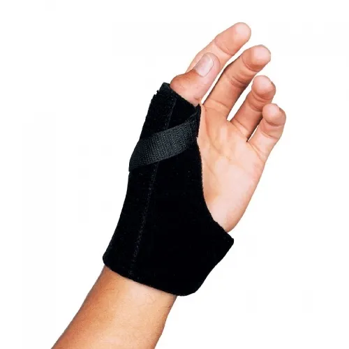 Cardinal Health - From: 5508  BLA L/X To: 5508  BLA S/M - Leader Thumb Spica Support, Black, Large/X Large, Fits Right and Left Hands