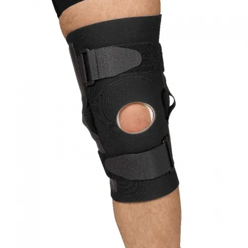 Cardinal Health - From: 5563    BLA LG To: 5586    BLA UN  Leader Neoprene Hinged Knee Support, Black, Large