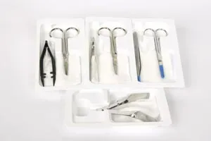 Cardinal Health - From: 24000-005 To: 24000-090 - Suture Removal Kit, Littauer Scissors & Plastic Fine Point Forceps, (Continental US Only)