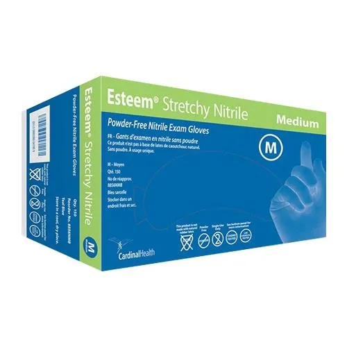 Esteem - Cardinal Health - 8859NXXB - Glove, Stretch Nitrile Exam, FingertipTextured, Powder-Free (PF), (Continental US Only)