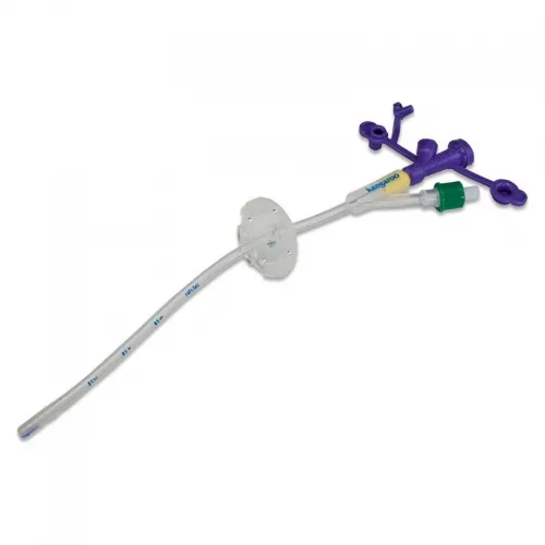 Cardinal Health - 8884720163E - Kangaroo Gastrostomy Feeding Tube with Y Port and ENFit Connection, 16 Fr, 20 mL Balloon, Medical grade Silicone, Graduated Shaft, Rounded Skin Disc, Rounded Flush Tip with Open Distal End, DEHP Free.