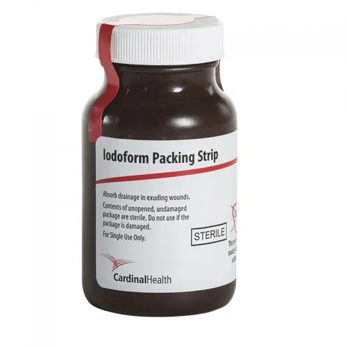 Cardinal Health - C-PG125I - Med Iodoform Packing Strip 1/2" x 5 yds., Sterile, Latex free. Not made with Natural Rubber Latex.
