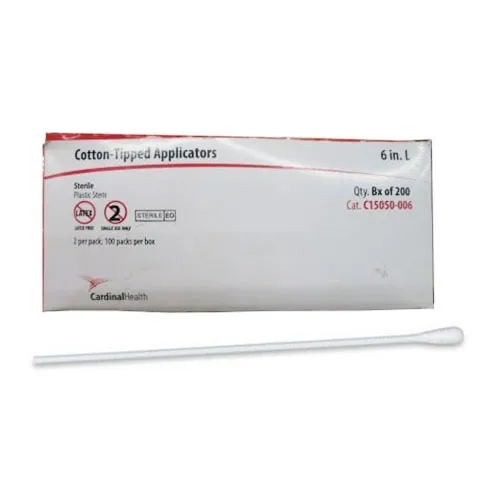 Cardinal Health - C15050-006 - Med Sterile Cotton Tipped Applicator with Plastic Shaft, 6".
