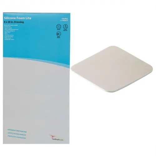 Cardinal Health - FM44LTE - Med Kendall Silicone Non Bordered Lite Foam Dressing, 4" x 4".