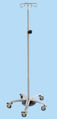 Centicare - IV-1000-D-OR25 - Iv Pole Stainless Steel 4 Hook. 25 Lbs Weight