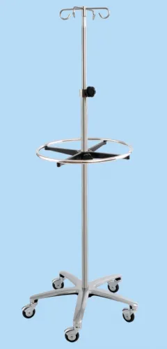 Centicare - IV-1000-D-OR50 - Iv Pole Stainless Steel 4 Hook. 50 Lbs Weight
