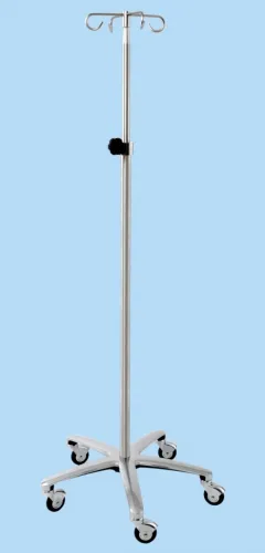 Centicare - IV-1000-D-P18 - Iv Pole Stainless Steel 4 Hook