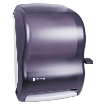 Cfs Brands - From: SJMT1100TBK To: SJMT1190TBL  Lever Roll Towel Dispenser, Classic, 12.94 X 9.25 X 16.5, Transparent Black Pearl
