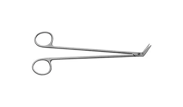 V. Mueller - Ch5665 - Vascular Scissors V. Mueller Potts-Smith 7-1/4 Inch Length Surgical Grade Stainless Steel Nonsterile Finger Ring Handle 25° Angled Blunt Tip / Blunt Tip