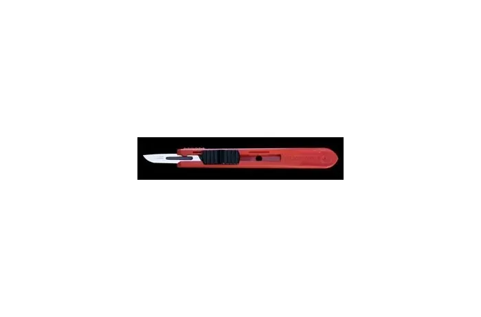 Cincinnati Surgical - 05S10 - Safety Scalpels  Stainless Steel  Red Handle  Size 10  Disposable  Sterile  25-bx -DROP SHIP ONLY-