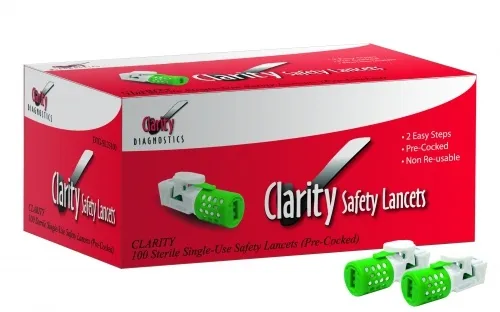 Clarity Diagnostics - From: DTG-SL23100 To: DTG-SL23200 - CLARITY Safety Lancets 23G 100/BX