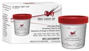 Clarity Diagnostics - OTC-DOA12CP - Clarity 12 Drug Round Cup, OTC Approved For Home Use 8/bx
