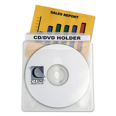 Clineprod - CLI61988 - Deluxe Individual Cd/Dvd Holders, 50/Bx