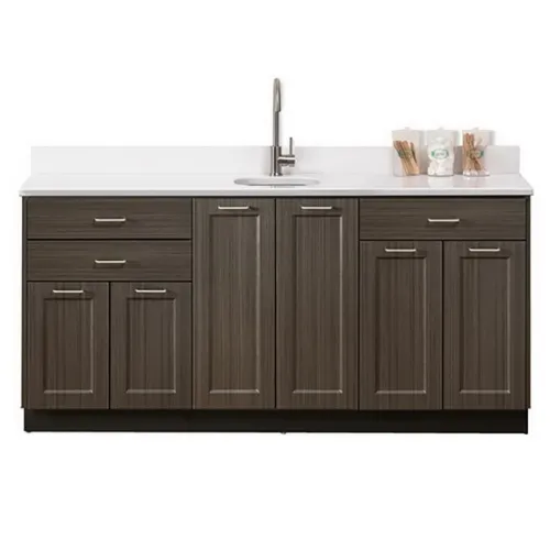 Clinton - From: 15-4583 To: 15-4587 - Fashion Finish Base Cabinet, 6 Doors, 3 Drawers