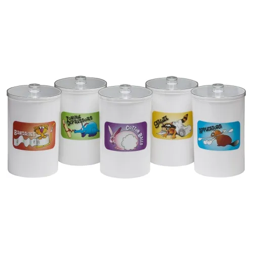 Clinton - 50-2015 - Labeled Animal Pals, Opaque Plastic, Sundry Jars