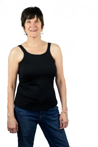 Complete Shaping - CS-CLT-BL-XLD - Classic Tank Top / Camisole With Built-in Prosthetics