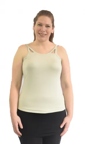 Complete Shaping - CS-COT-OA-SB - Cut-out Tank Top / Camisole With Built-in Prosthetics