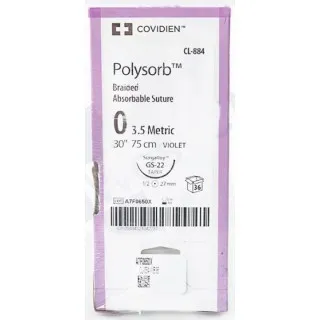 Medtronic - UL201-2 - Suture, Taper Point, Size 6-0, Violet, 30", Needle CV-23, &frac12; Circle, 3 dz/bx (Continental US Only)