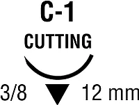 Medtronic / Covidien - CG172 - Suture, Reverse Cut, Needle C-1, 3/8 Circle