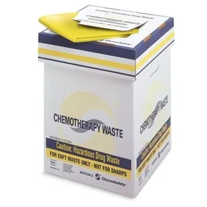 Cardinal Health - CT2100 - Chemo Soft Waste Bag Chemoplus™ 20 Gal. Yellow Bag