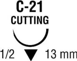 Medtronic / Covidien - G1744 - Suture, Reverse Cutting, Needle C-21, Circle
