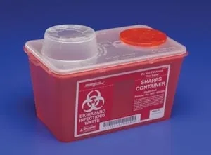 Cardinal Health - 8881676236 - Chimney-Top Sharps Container, 4 Qt, Red, Small, 40/cs (18 cs/plt) (Continental US Only)
