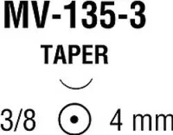 Medtronic / Covidien - N2541 - Suture, Taper Point, Needle MV-135-3, 3/8 Circle
