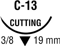 Cardinal Covidien - From: SN659G To: SN673G - Covidien Suture, Reverse Cutting, Needle C 13, 3/8 Circle