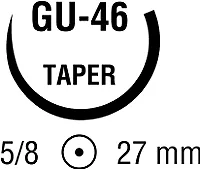 Medtronic / Covidien - From: UM886 To: UM986  Suture, Taper Point, Undyed, Needle GU 46, 5/8 Circle