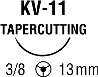 Medtronic / Covidien - VP707X - Suture, Tapercutting, Needle KV-11, 3/8 Circle