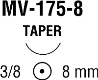 Medtronic / Covidien - VP743MX - Suture, Taper Point, Needle MV-175-8, 3/8 Circle