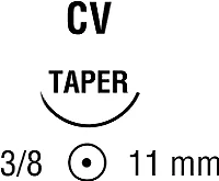 Medtronic / Covidien - VP74X - Suture, Taper Point, Needle CV, 3/8 Circle