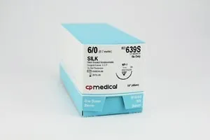CP Medical - 65S - Suture, 2/0, Silk 18", Non-Needle, 12/bx