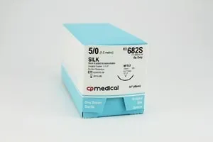 CP Medical - 682S - Suture, 5/0, Silk 18", FS-2, 12/bx