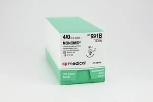 CP Medical - 690B - Suture, 5/0, Nylon, Undyed, 18", P-3, 12/bx