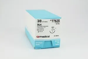 CP Medical - 7763S - Suture, 4/0, Silk 18", X-8, 12/bx
