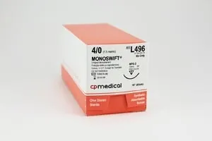 CP Medical - From: L495 To: L497  Suture, 5/0, PGCL, Undyed, 18", PS 2, 12/bx