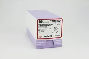 CP Medical - From: VQ391 To: VQ426 - Suture, 4/0, PGA, Undyed, 18", FS 2, 12/bx