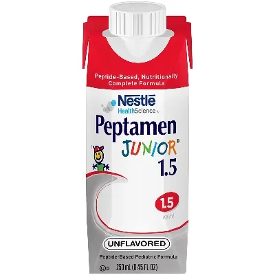 Nestle Healthcare Nutrition - Peptamen Junior 1.5 - 00798716173636 - Nestle  Pediatric Tube Feeding Formula  250 mL Carton Liquid Whey Protein Impaired GI Function