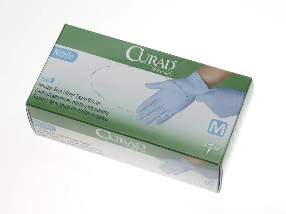Medline - From: CUR9314 To: CUR9317  Curad   Nitrile Exam Gloves
