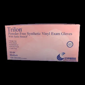 McKesson - Trilon - 25-96 -  Exam Glove  Large NonSterile Vinyl Standard Cuff Length Smooth Clear Not Rated WITH PROP. 65 WARNING
