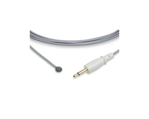 Cables and Sensors - D3510-PS0 - Reusable Temperature Probe, Neonate Skin Sensor, Datex Ohmeda Compatible w/ OEM: 6600-0628-700, 0208-0697-700, OMP008, T-97700 (DROP SHIP ONLY) (Freight Terms are Prepaid & Added to Invoice - Contact Vendor for Specifics)