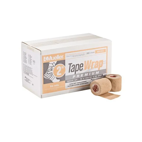 Mueller Sports Medicine - From: 24058B To: 24558B - 2" x 6 yds, Red, 24 rolls/cs (Products are only available for sale in the U.S. Products cannot be sold on Amazon.com or any other 3rd party platform without prior approval by Mueller.)