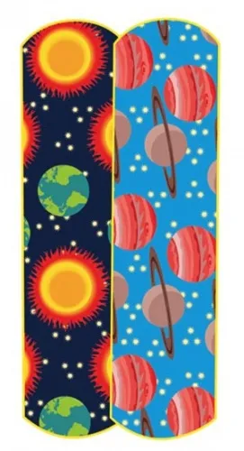 Derma Sciences - Designer Bandages - 15650 - Planets & Stars Adhesive Bandage